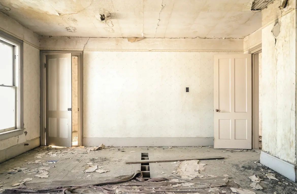 Waste disposal crew managing a cleanout project in North Druid Hills